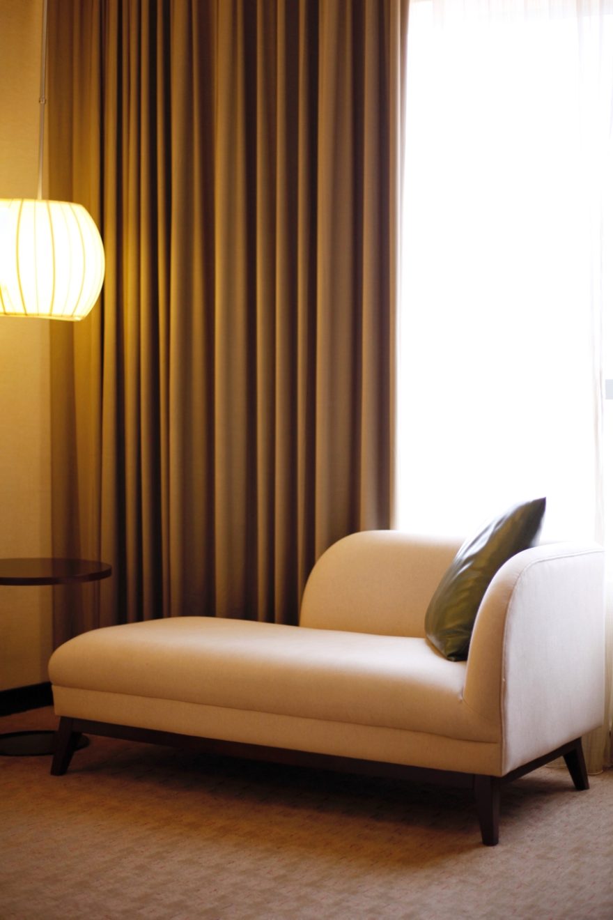 Comfortable seating area used for individual therapy sessions